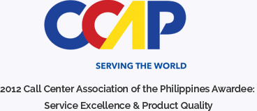 2012 Call Center Association of the Philippines Awardee