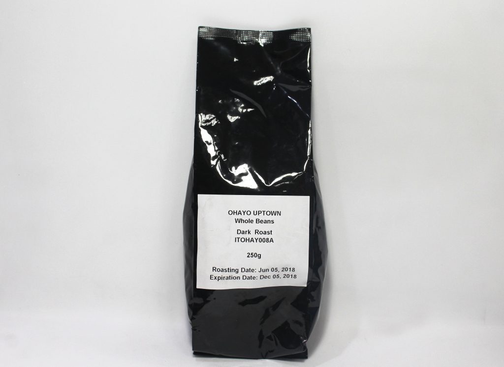 OHAYO UPTOWN WHOLE BEAN (DARK ROAST) 250GX24 - Philippine Vending ...